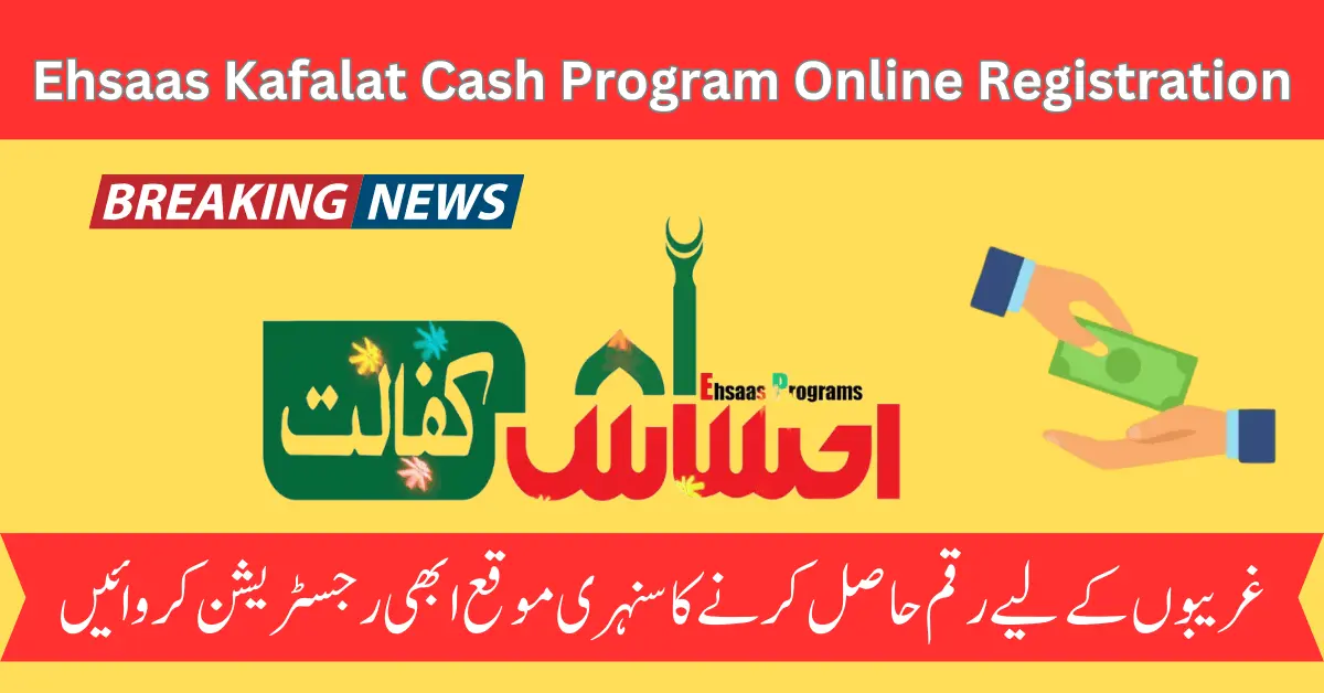 Ehsaas Kafalat Cash Program Online Registration For Poor Families