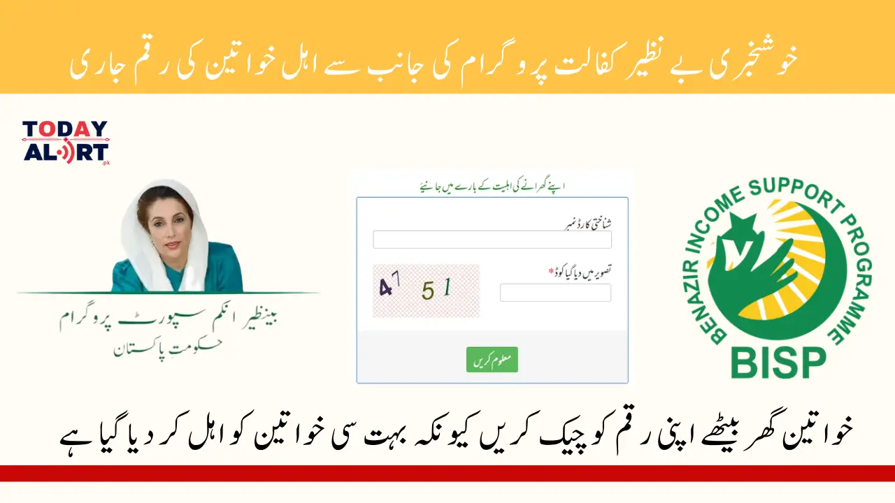 BISP Check Balance Online 10500 For July to September