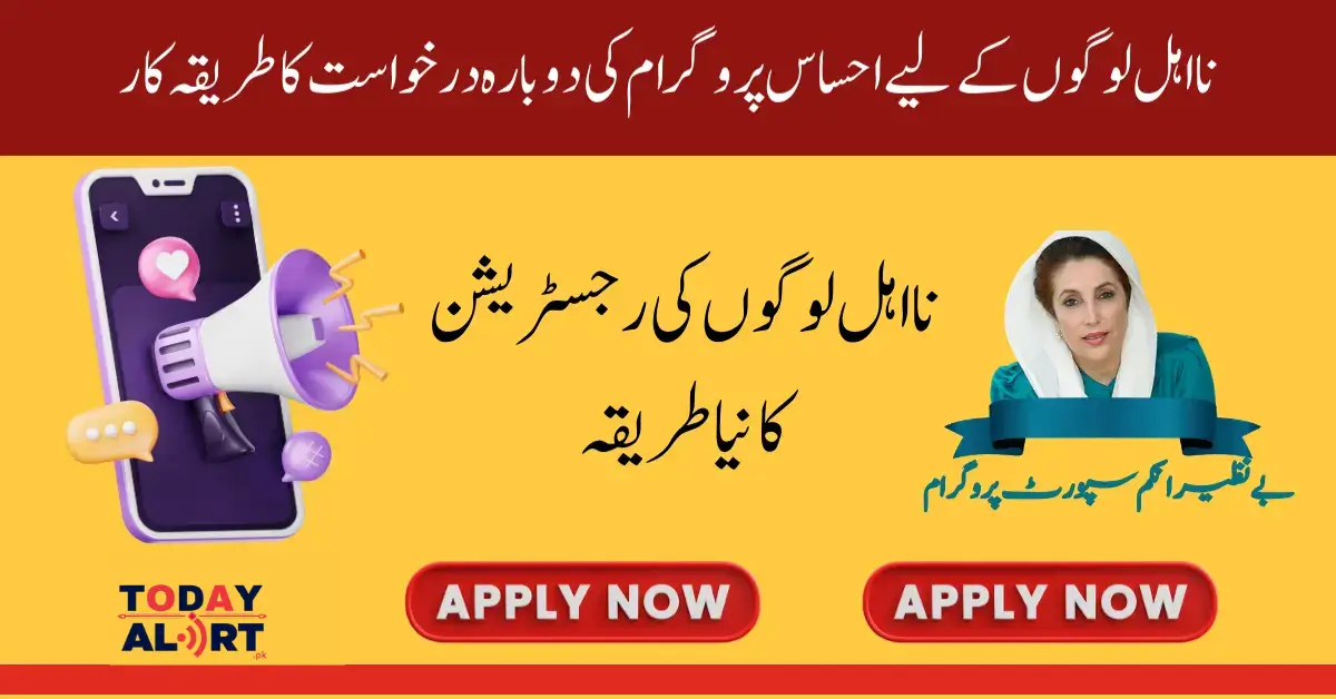 Ehsaas Program Reapplication Procedure For Ineligible People New Update