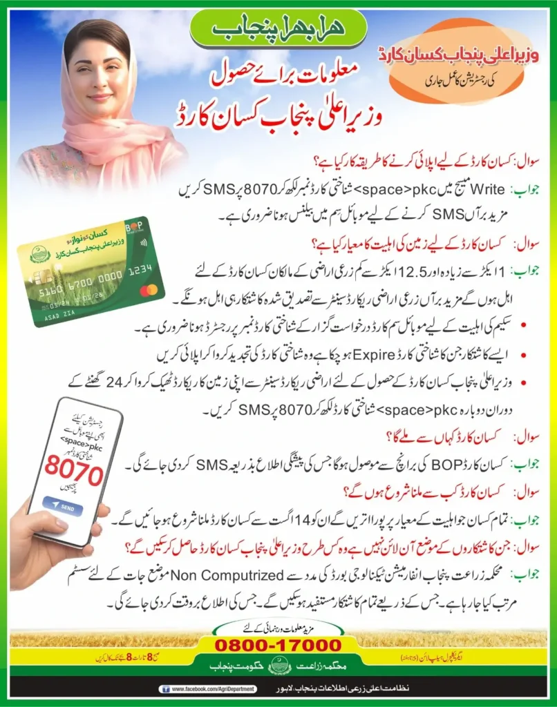 500,000 Farmers Will be Benefited Through Maryam Nawaz Sharif Kisan Card