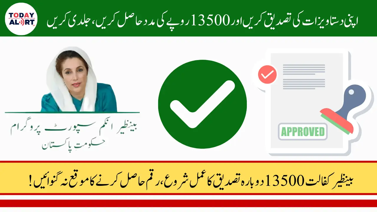 Benazir Kafalat Stipend Re-Verification For Ineilgible Women For January 2025