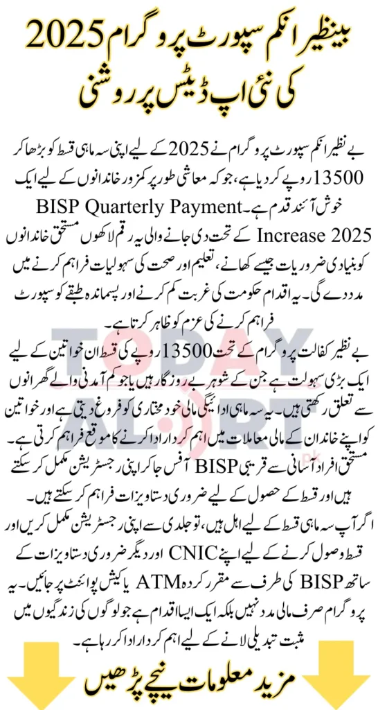 BISP Quarterly Payment Increase 2025: New Updates, Eligibility & How to Apply